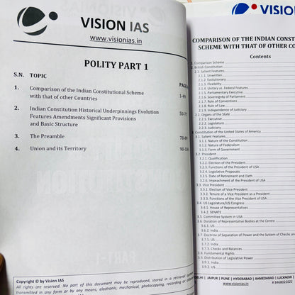 Vision IAS Complete Notes 2026 (Prelims+Mains+VAM)| Best UPSC Notes | 53 Booklets - English Medium