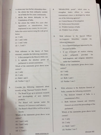 Vision IAS Prelims Test Series 2026 | 11 Tests - English Medium
