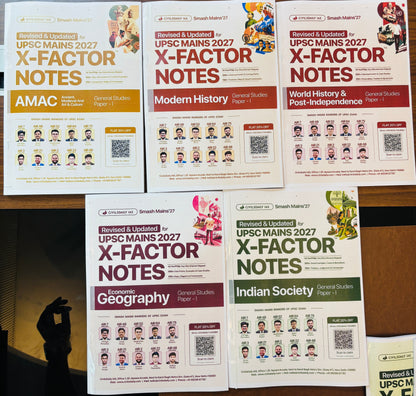 Civilsdaily X-Factor Notes for UPSC Mains 2027 – 16 Booklets Complete Set (English Medium)