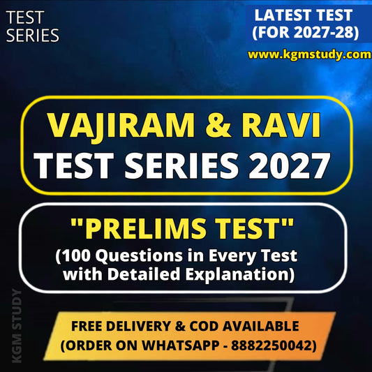 Vajiram & Ravi Prelims Test Series 2027 | 4 Tests - English Medium | UPSC Test Series 2027