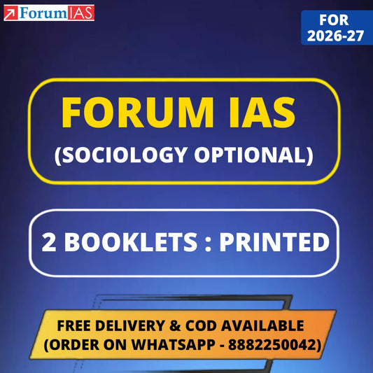 Forum IAS Sociology Optional Notes in English | 2 Booklets (Printed)