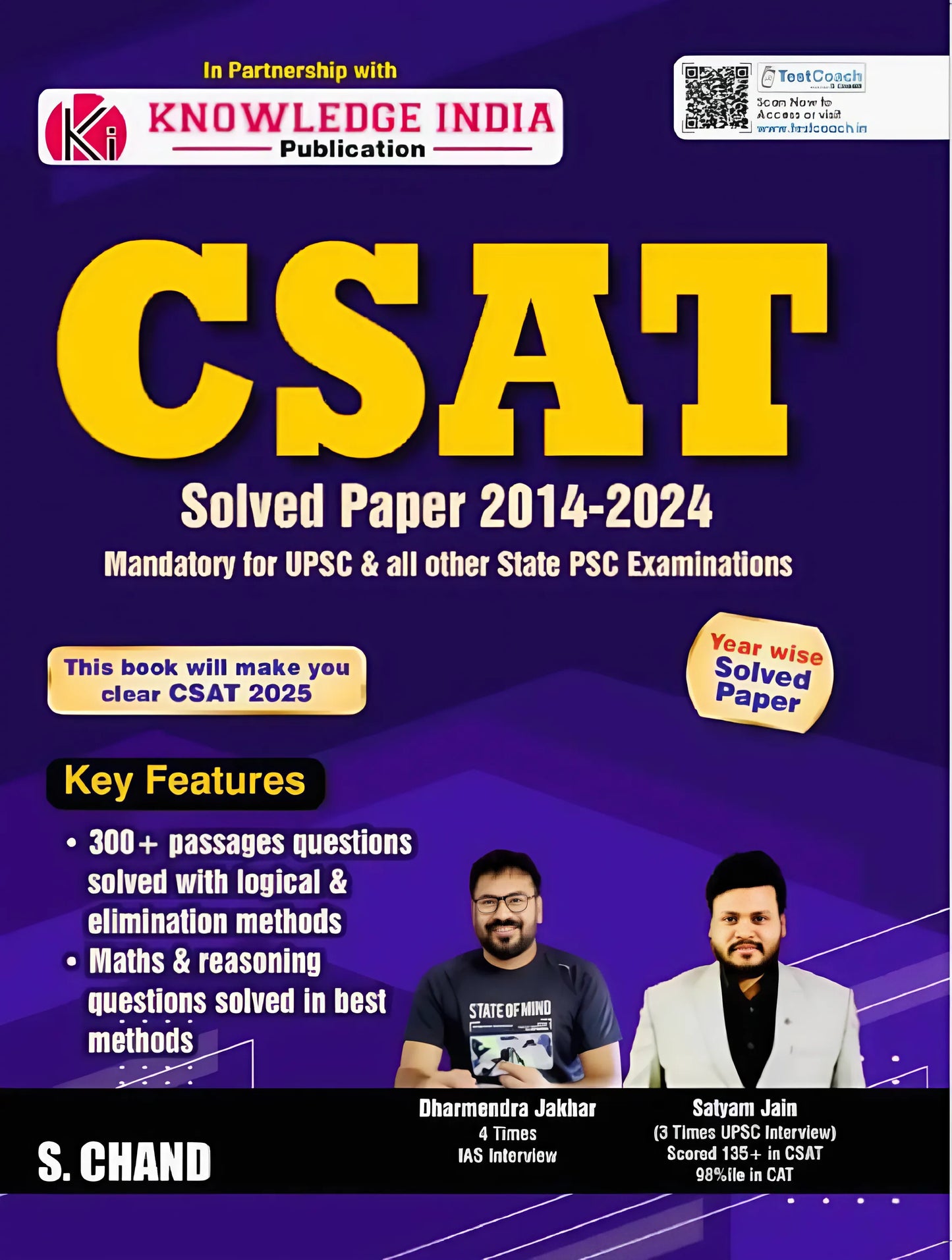 11 Years CSAT PYQ Book by Dharmendra Jakhar & Satyam Jain (in English)