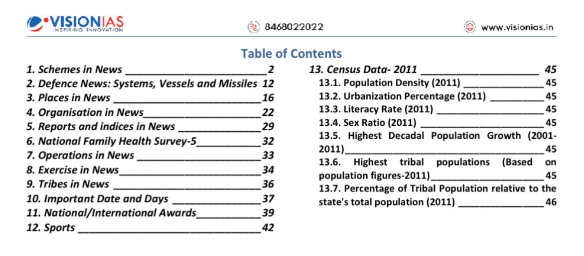 Vision IAS UPPCS Prelims Fact Book | 1 Booklet - English Medium